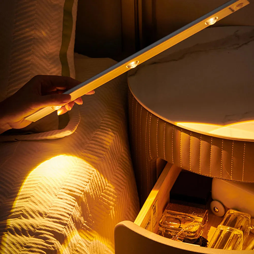 Ultra-Thin Motion Sensor LED Light - Wireless USB Night Lamp for Cabinet & Bedroom