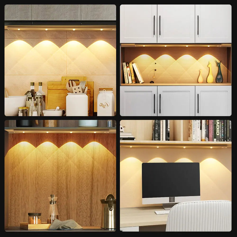 Ultra-Thin Motion Sensor LED Light - Wireless USB Night Lamp for Cabinet & Bedroom