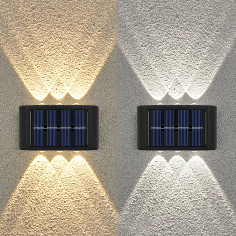 Solar-Powered LED Wall Lamp - Stylish Up & Down Outdoor Lighting