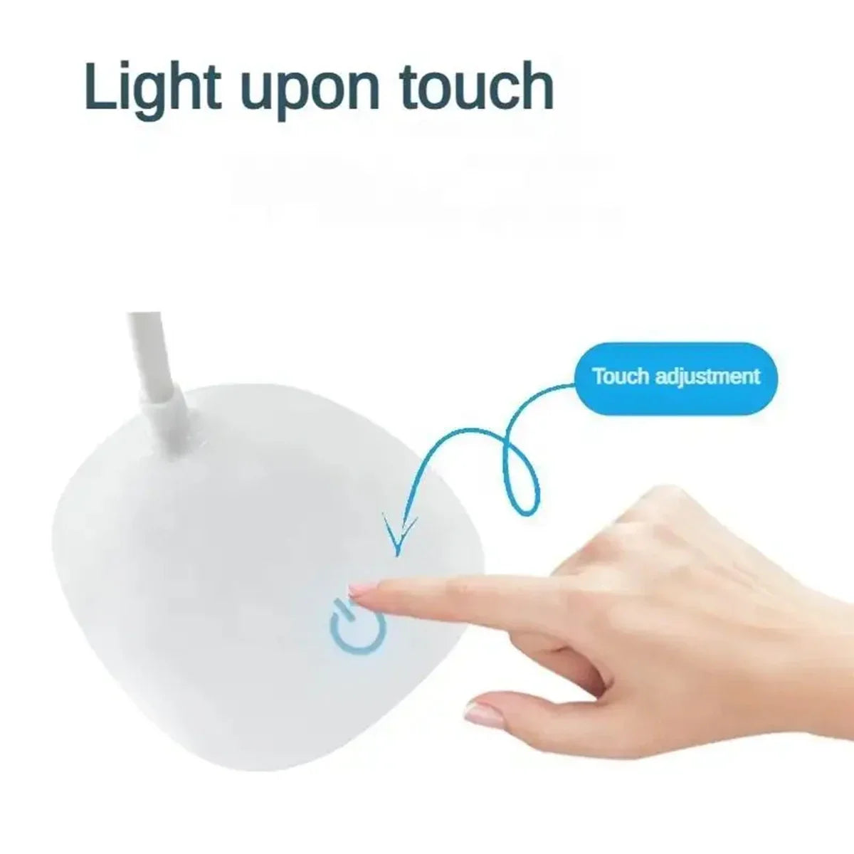 Portable LED Desk Lamp – Touch Dimming & Eye Protection Light