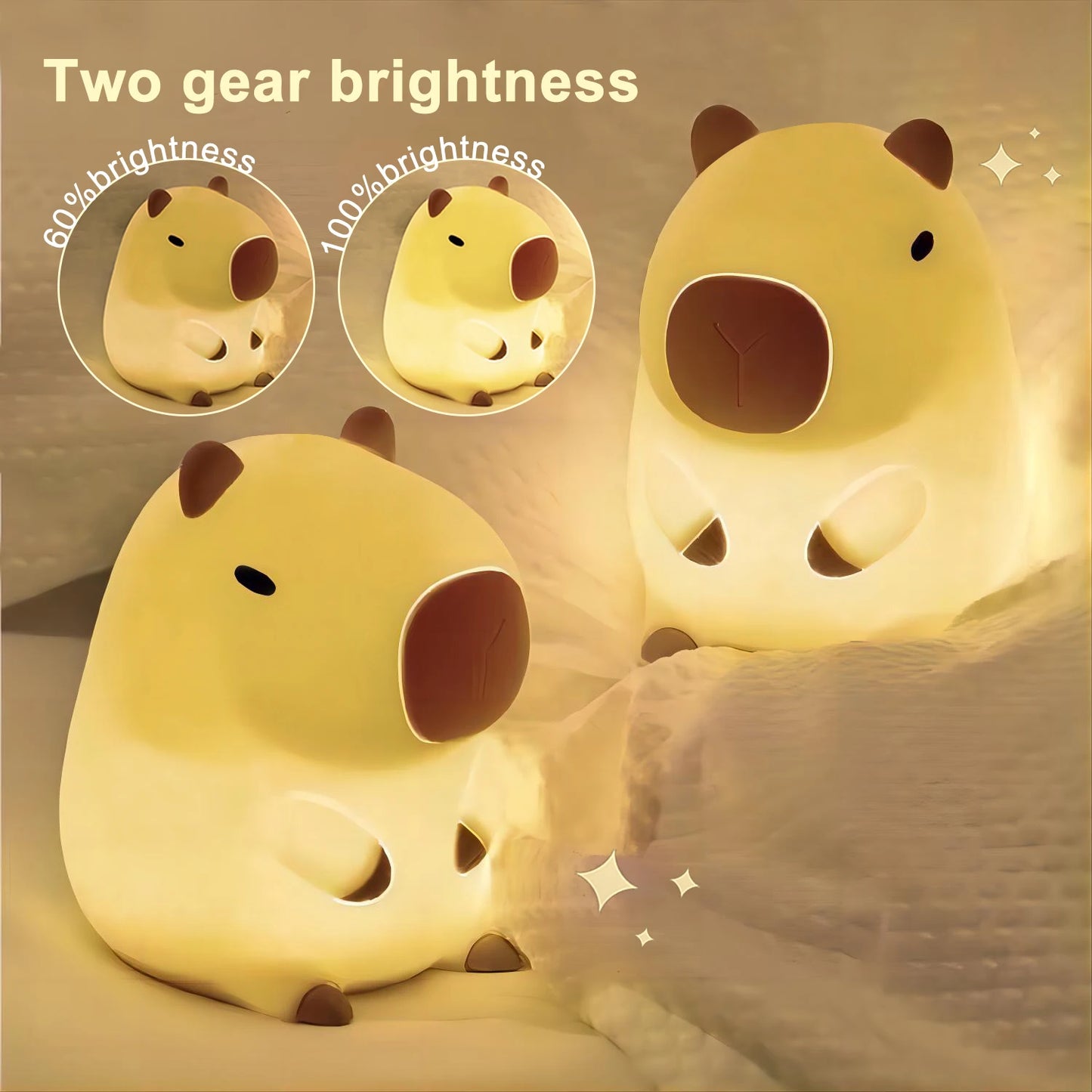 Cute Capybara Night LED – Adorable Companion for Your Nights