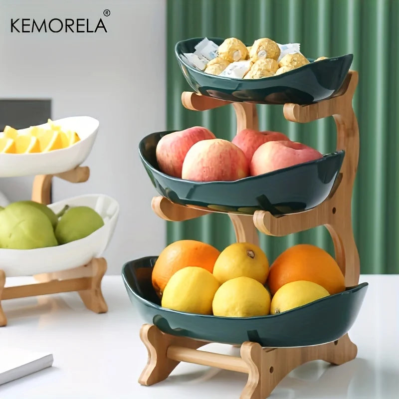 Fruit Plate & Snack Dish - Creative Plastic Cake Stand & Candy Bowl