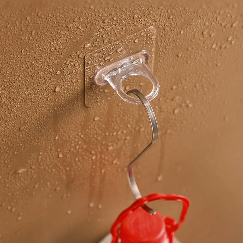 10 Pcs Wall-Mounted Round Hooks - Seamless & Multifunctional Storage