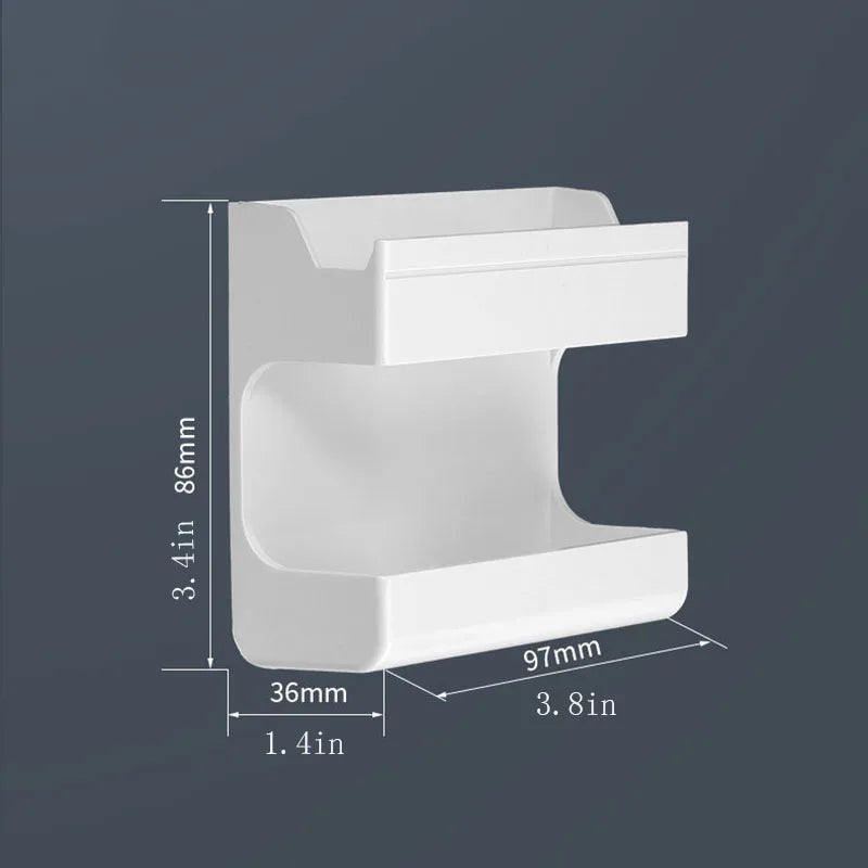 Wall-Mounted Organizer for Remote Controls and Phones - Multi-Functional Storage Solution