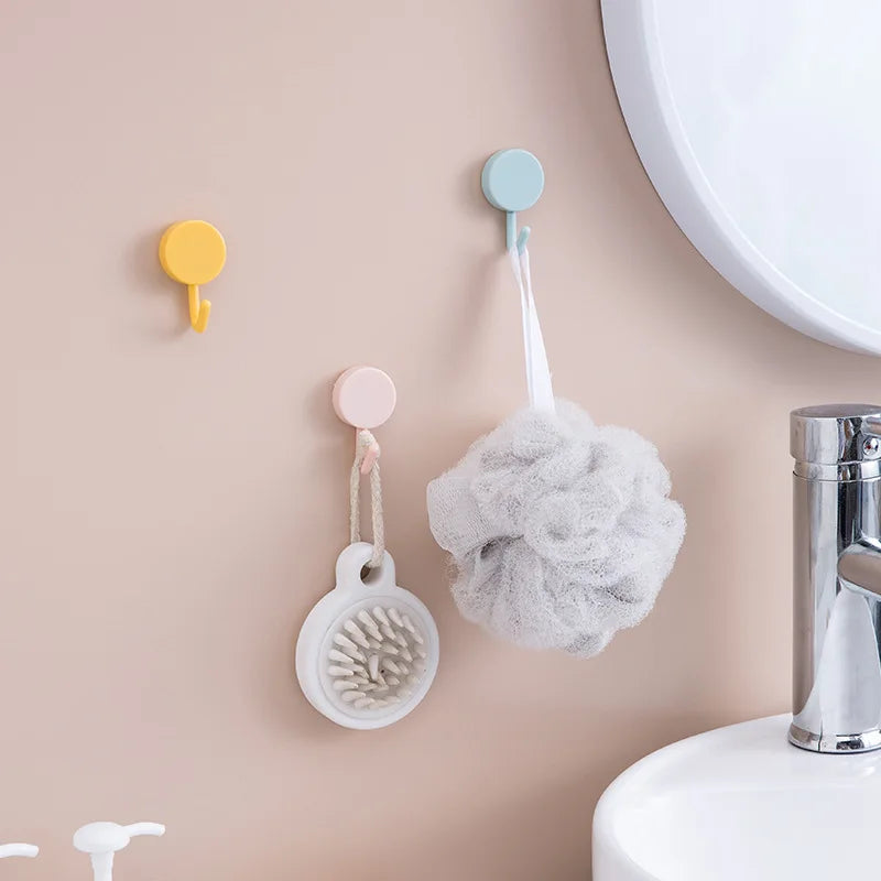 10 Pcs Self-Adhesive Wall Hooks - Strong & Drill-Free Storage Solution