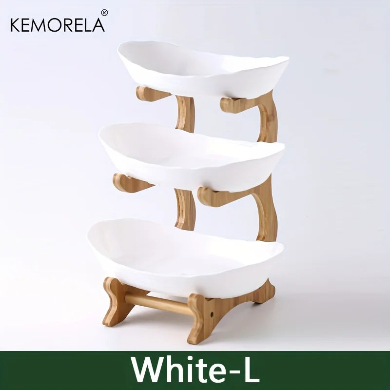 Fruit Plate & Snack Dish - Creative Plastic Cake Stand & Candy Bowl