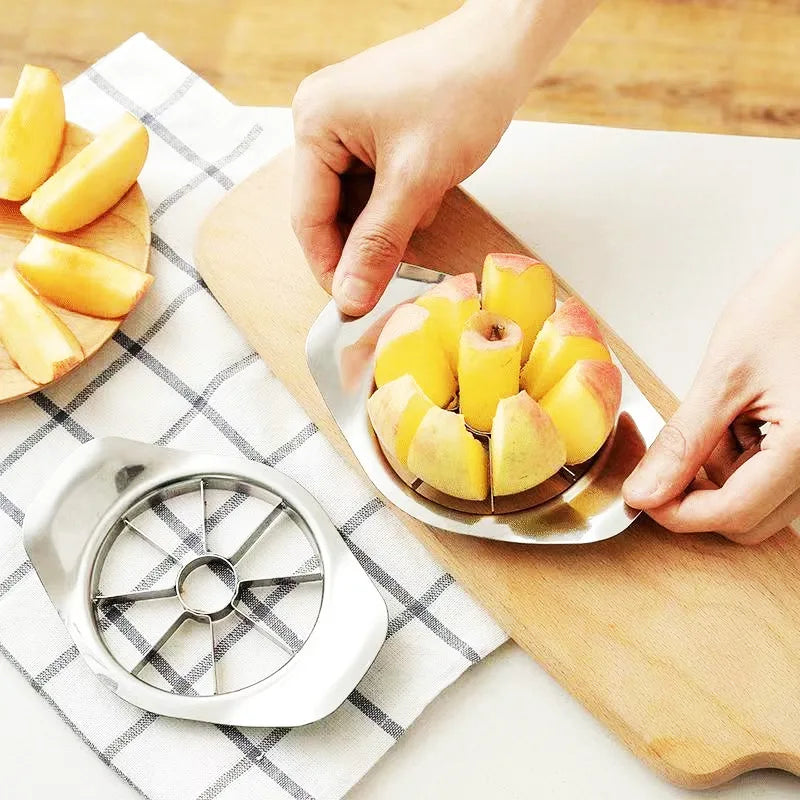 Stainless Steel Apple Cutter & Slicer - Multi-Functional Fruit and Vegetable Tool