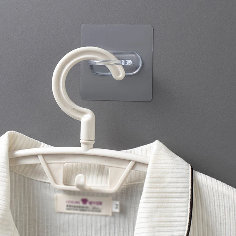 10 Pcs Wall-Mounted Round Hooks - Seamless & Multifunctional Storage