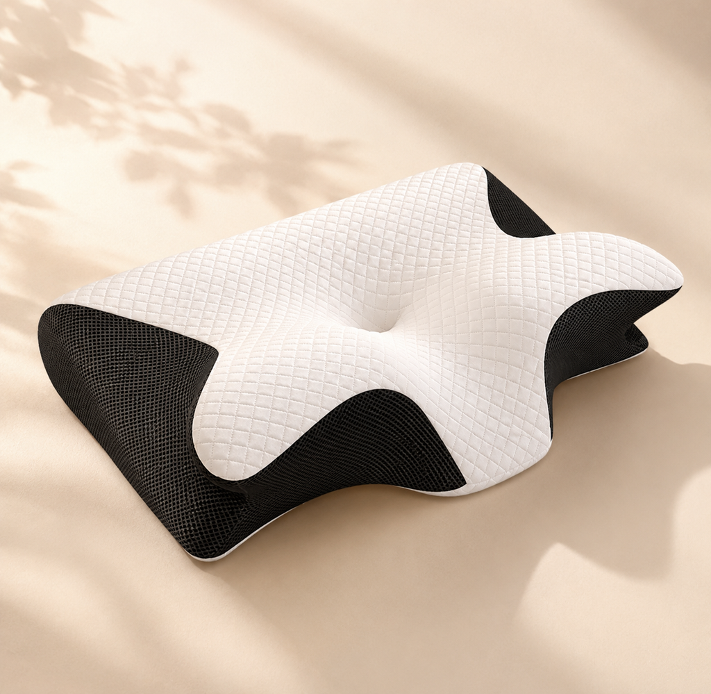 2-in-1 Memory Foam Cervical Pillow, Ergonomic Contour Neck Support Pillow