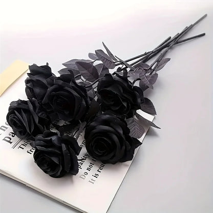 Artificial Black Roses