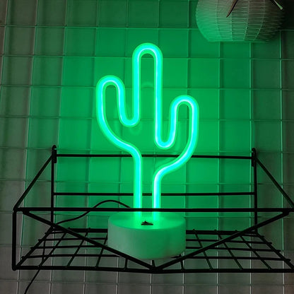 Cactus LED Neon Lamp