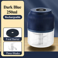250ml Electric Garlic Chopper - USB Rechargeable Mini Wireless Food Chopper