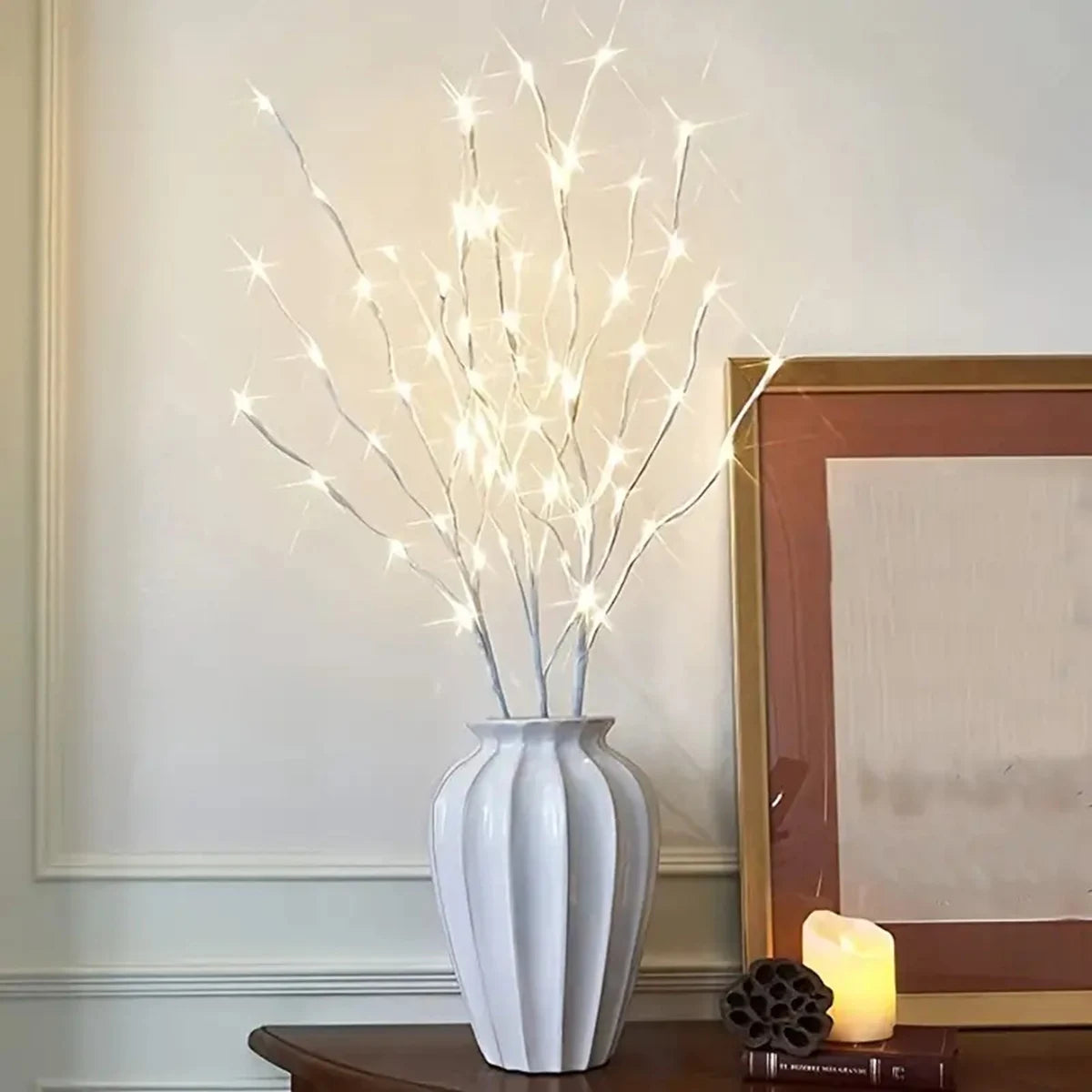 White Birch LED Twig Light - Festive Glow for Any Occasion