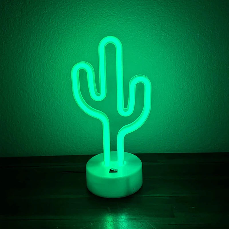 Cactus LED Neon Lamp