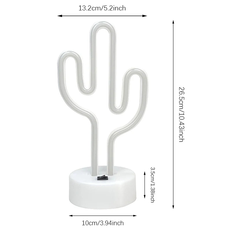 Cactus LED Neon Lamp