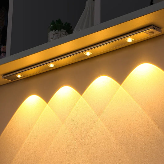 Ultra-Thin Motion Sensor LED Light - Wireless USB Night Lamp for Cabinet & Bedroom