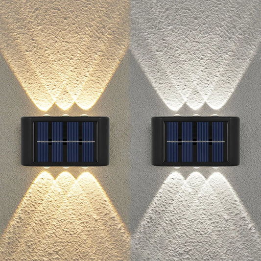 Solar-Powered LED Wall Lamp - Stylish Up & Down Outdoor Lighting