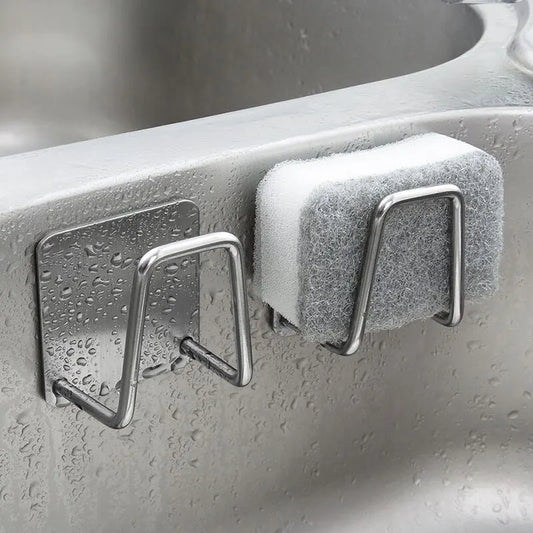 Stainless Steel Sink Sponge Holder – Compact & Convenient Kitchen Organizer