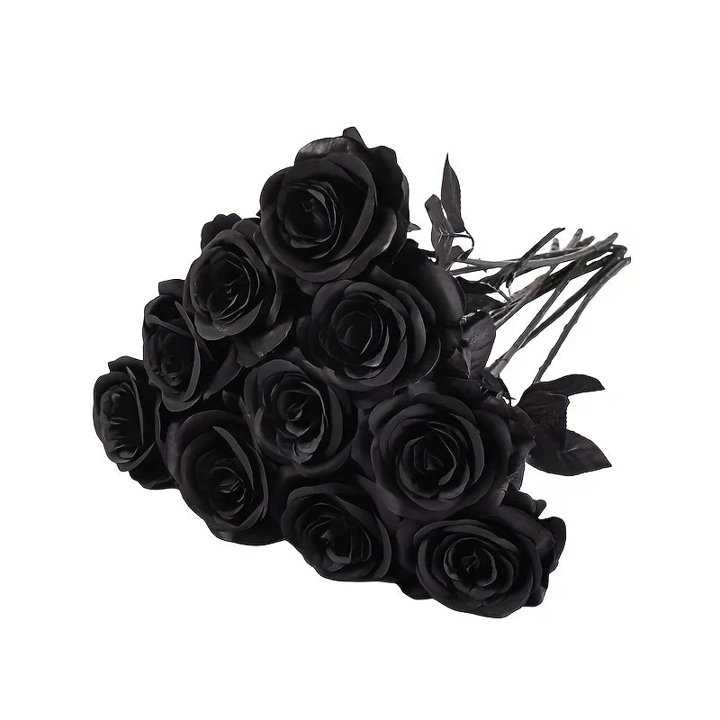 Artificial Black Roses