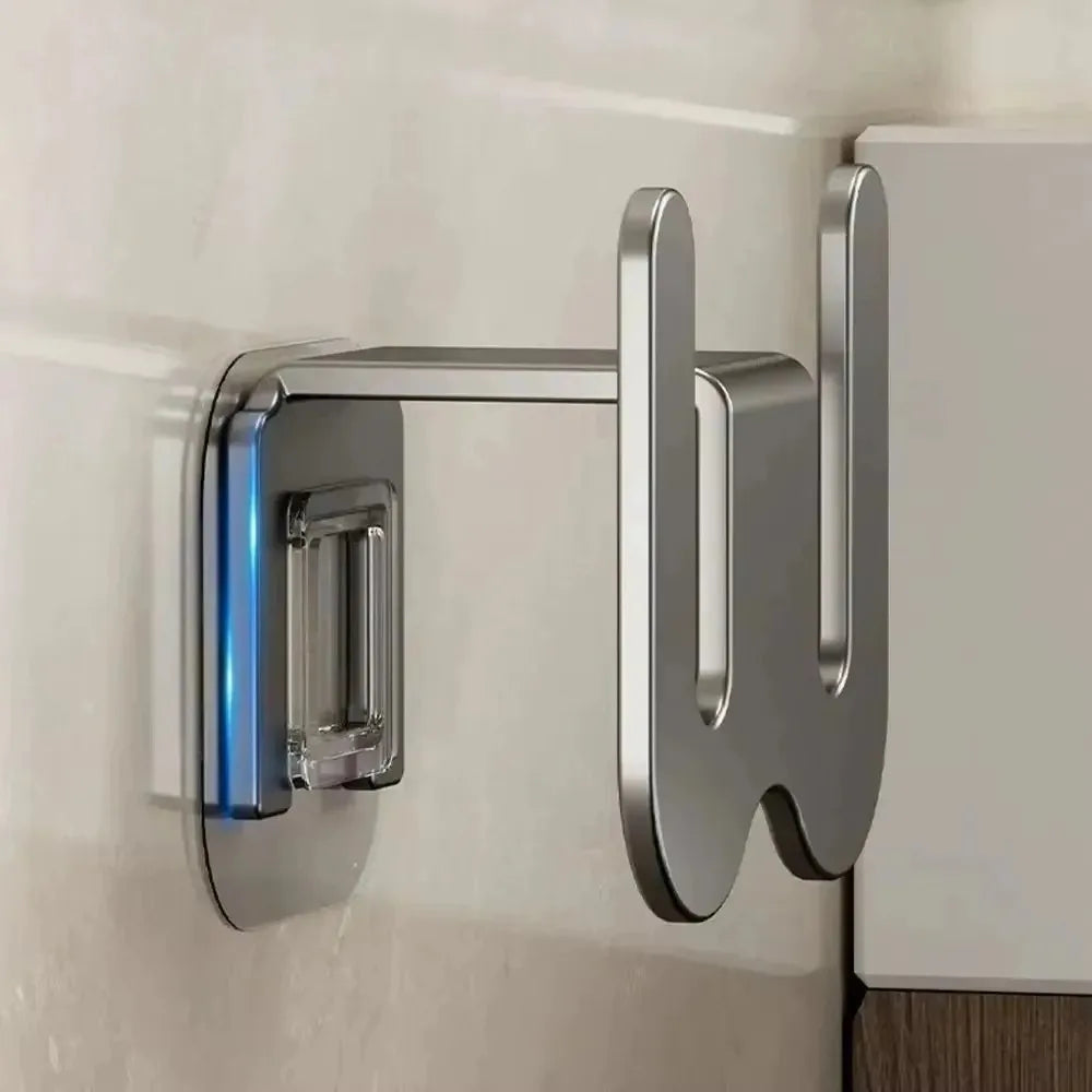 Minimalist Wall-Mounted Slipper Rack, No-Drill Design with Drainage