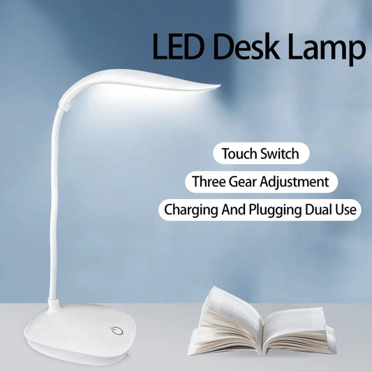 Portable LED Desk Lamp – Touch Dimming & Eye Protection Light