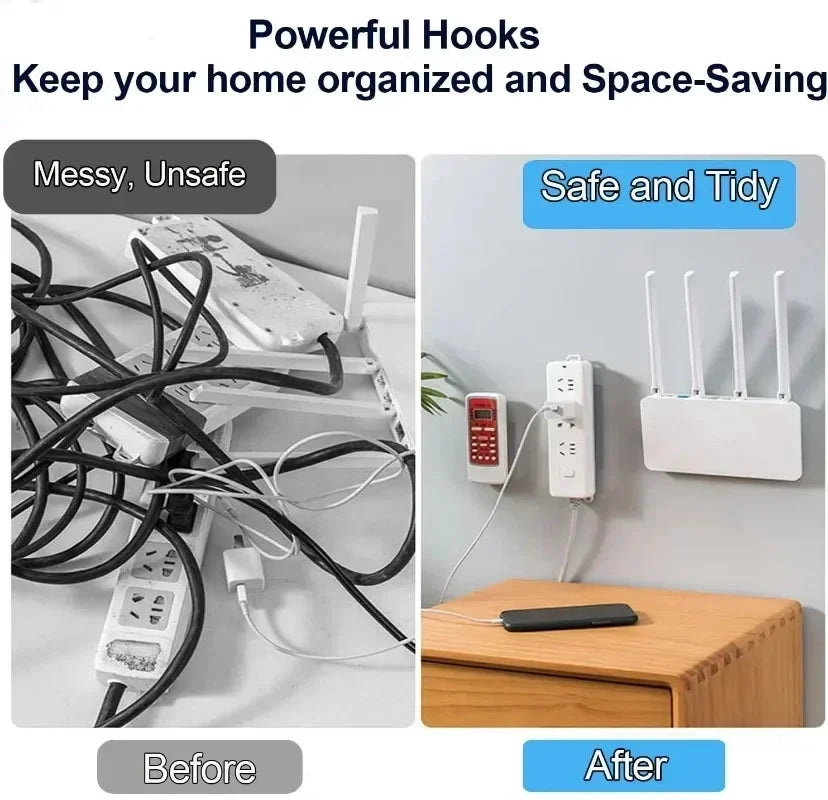 5/60 Pcs Double-Sided Strong Adhesive Transparent Wall Hooks – Traceless and Durable Storage Solution