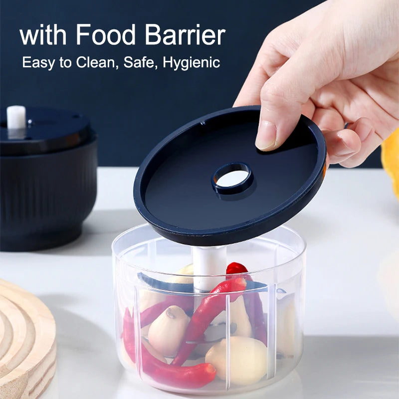 250ml Electric Garlic Chopper - USB Rechargeable Mini Wireless Food Chopper