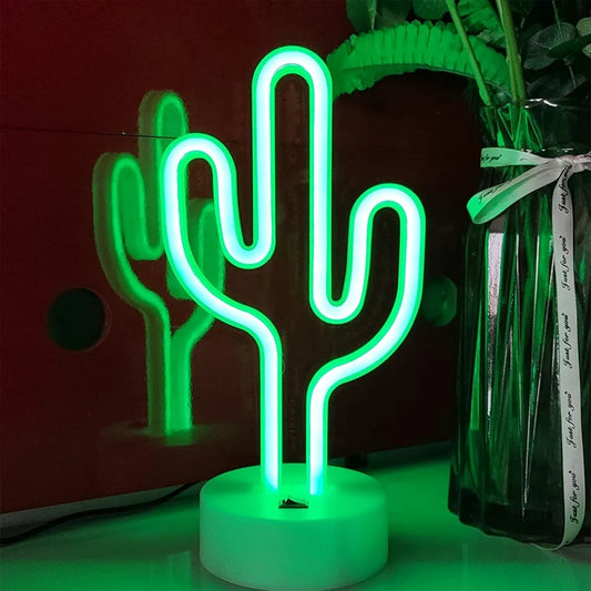 Cactus LED Neon Lamp
