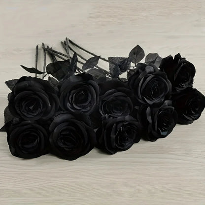 Artificial Black Roses